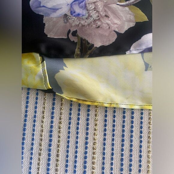 Acne Studios Big Flower Black  Mini Dress Size Small - Picture 6 of 16